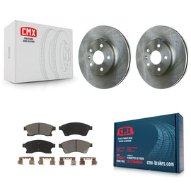Front Disc Brake Rotors And Ceramic Pads Kit For Chevrolet Cruze Sonic Limited