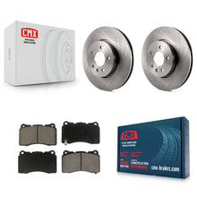 Load image into Gallery viewer, Front Disc Brake Rotors And Ceramic Pads Kit For Cadillac ATS