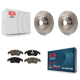 Front Disc Brake Rotor And Ceramic Pad Kit For Audi Q5 A6 Quattro S5 S4 A7 A5 A4
