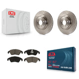 Front Disc Brake Rotor And Ceramic Pad Kit For Audi Q5 A6 Quattro S5 S4 A7 A5 A4