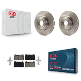 Front Disc Brake Rotors And Ceramic Pads Kit For Audi Q5