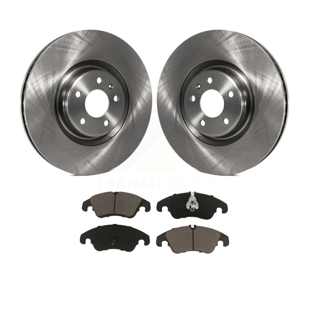 Front Disc Brake Rotors And Ceramic Pads Kit For Audi A6