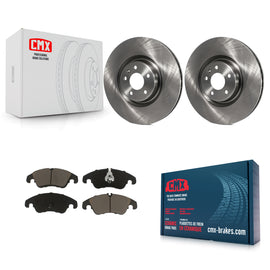 Front Disc Brake Rotors And Ceramic Pads Kit For Audi A6