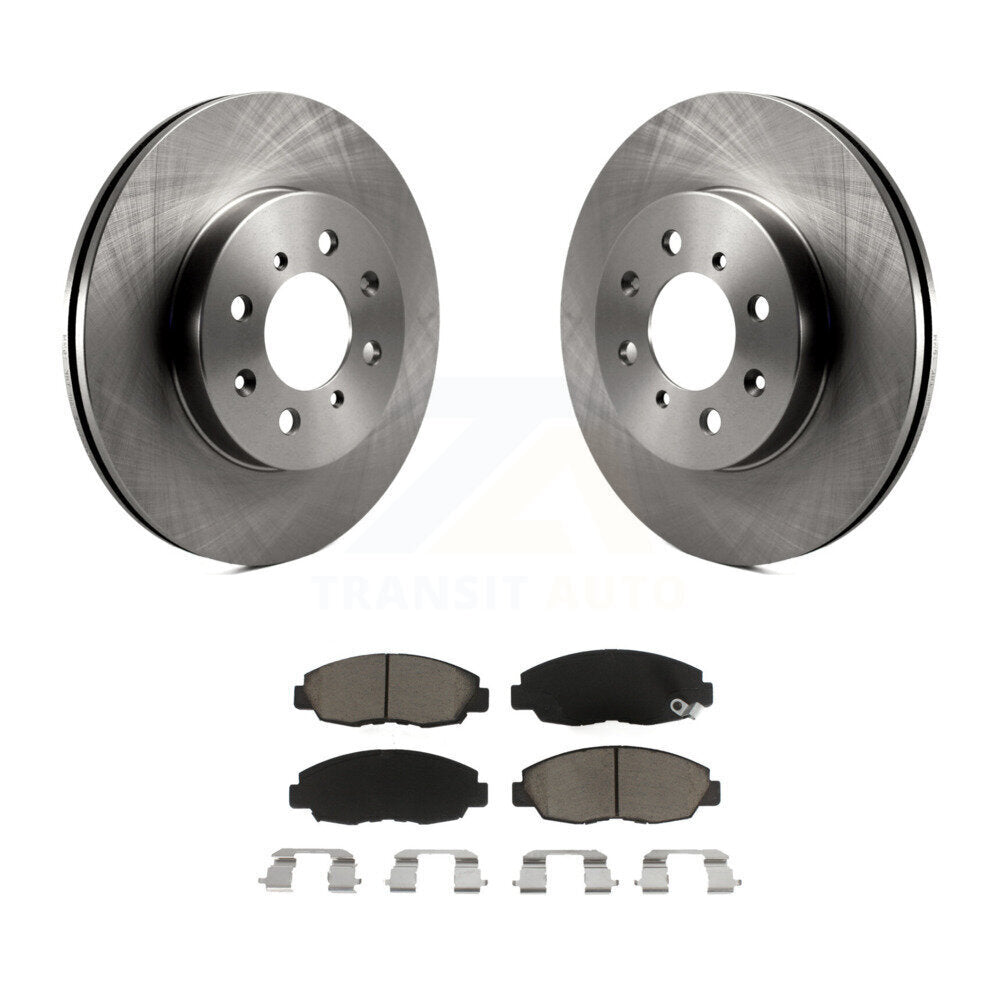 Front Disc Brake Rotors And Ceramic Pads Kit For Honda Civic Insight Acura EL