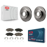 Front Disc Brake Rotors And Ceramic Pads Kit For Honda Civic Fit del Sol