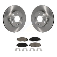 Charger l&#39;image dans la galerie, Front Disc Brake Rotors And Ceramic Pads Kit For Honda Civic