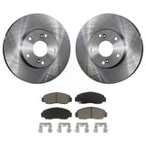 Front Disc Brake Rotors And Ceramic Pads Kit For Honda Accord Civic Acura CSX