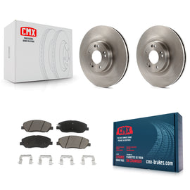[Front] 2012 Hyundai Genesis 3.8L Premium OE Brake Rotors & Ceramic Pads Kit For Max Braking