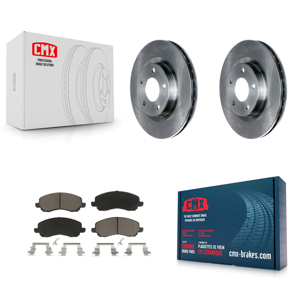 Front Brake Rotor Ceramic Pad Kit For Jeep Dodge Patriot Mitsubishi Chrysler 200