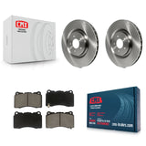 Front Disc Brake Rotors And Ceramic Pads Kit For Mitsubishi Lancer