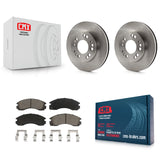 Front Disc Brake Rotors And Ceramic Pads Kit For Eagle Talon Plymouth Laser AWD