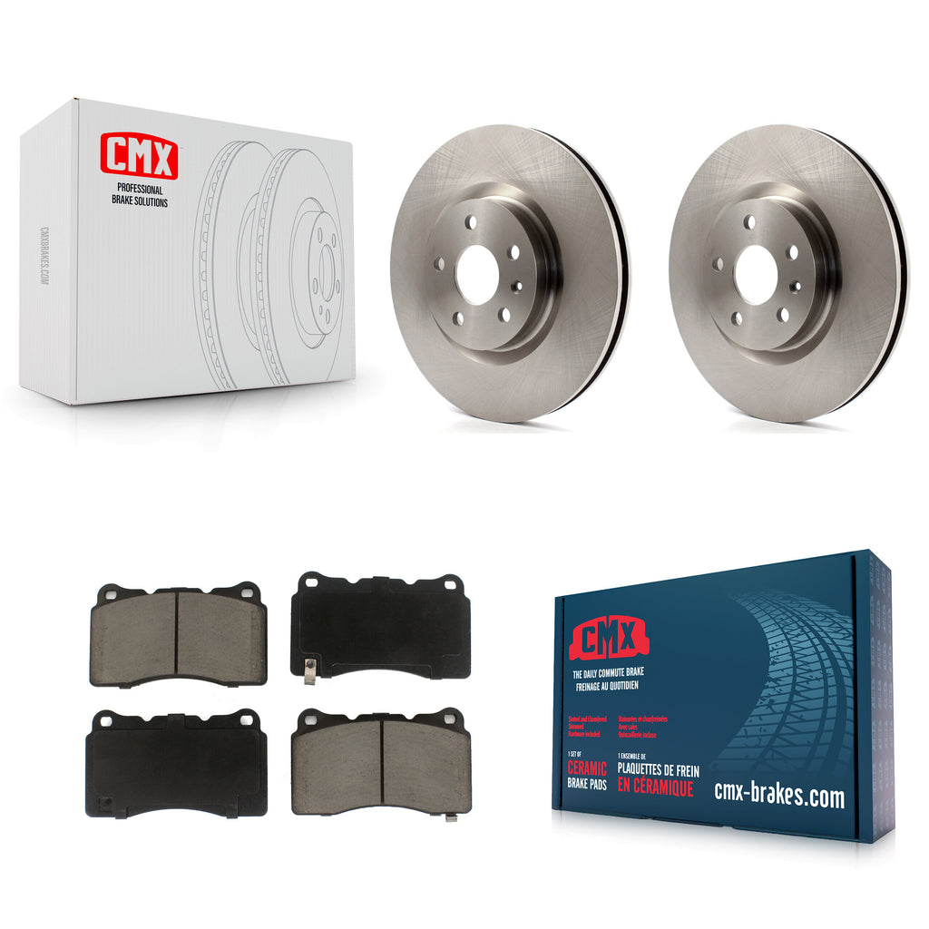 Front Disc Brake Rotors And Ceramic Pads Kit For Cadillac XTS Buick Regal