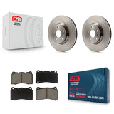 Front Disc Brake Rotors And Ceramic Pads Kit For Cadillac XTS Buick Regal