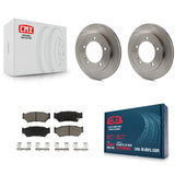 Front Brake Rotors Ceramic Pad Kit For 1999-2004 Chevrolet Tracker Suzuki Vitara