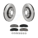 Front Disc Brake Rotors And Ceramic Pads Kit For Jeep Wrangler Gladiator