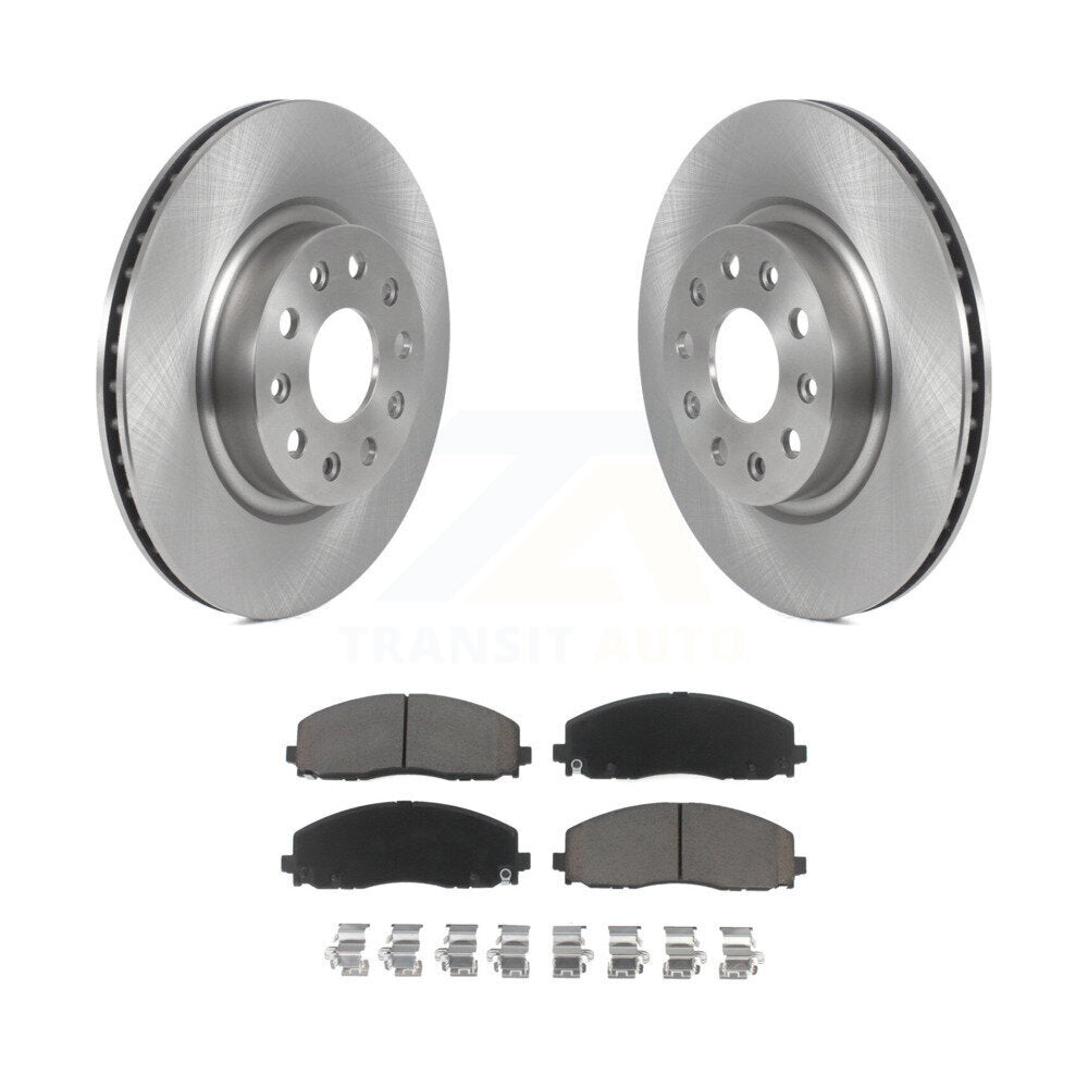 Front Disc Brake Rotors And Ceramic Pads Kit For Jeep Wrangler