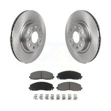 Charger l&#39;image dans la galerie, Front Disc Brake Rotors And Ceramic Pads Kit For Jeep Wrangler