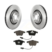 Load image into Gallery viewer, Front Disc Brake Rotors And Ceramic Pads Kit For Audi TT Quattro TTS