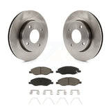 Front Disc Brake Rotors And Ceramic Pads Kit For 2009-2011 Nissan Versa 1.6L