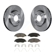 Charger l&#39;image dans la galerie, Front Disc Brake Rotors And Ceramic Pads Kit For 2008 Nissan Versa 4-Wheel ABS