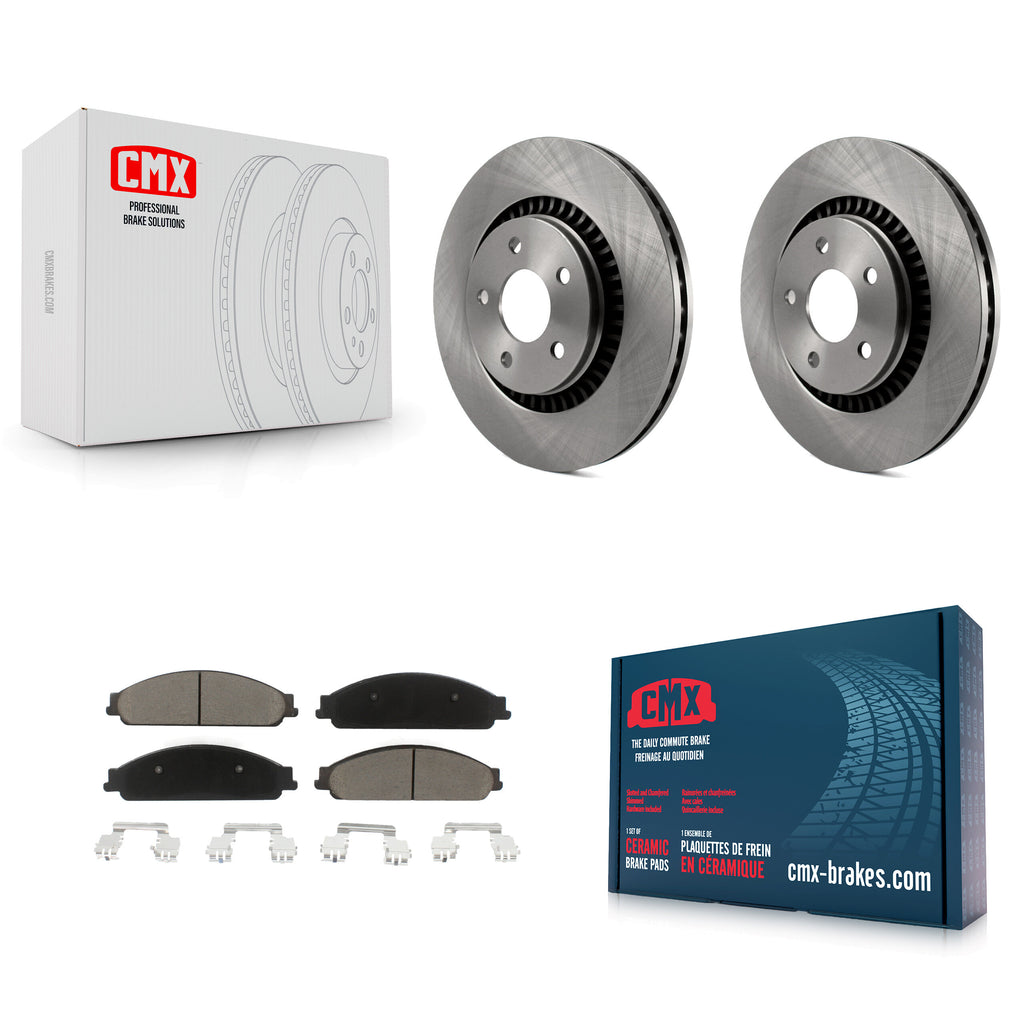 Front Brake Rotor Ceramic Pad Kit For Ford Five Hundred Freestyle Taurus Mercury