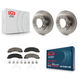 Front Disc Brake Rotors And Ceramic Pads Kit For Ford F-250 Super Duty F-350