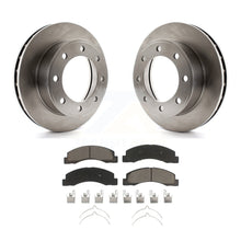 Charger l&#39;image dans la galerie, Front Brake Rotors Ceramic Pad Kit For Ford F-250 Super Duty F-350 Excursion 4WD