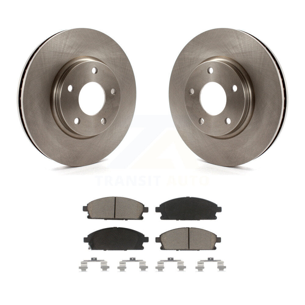 Front Disc Brake Rotors And Ceramic Pads Kit For 2004-2009 Nissan Quest