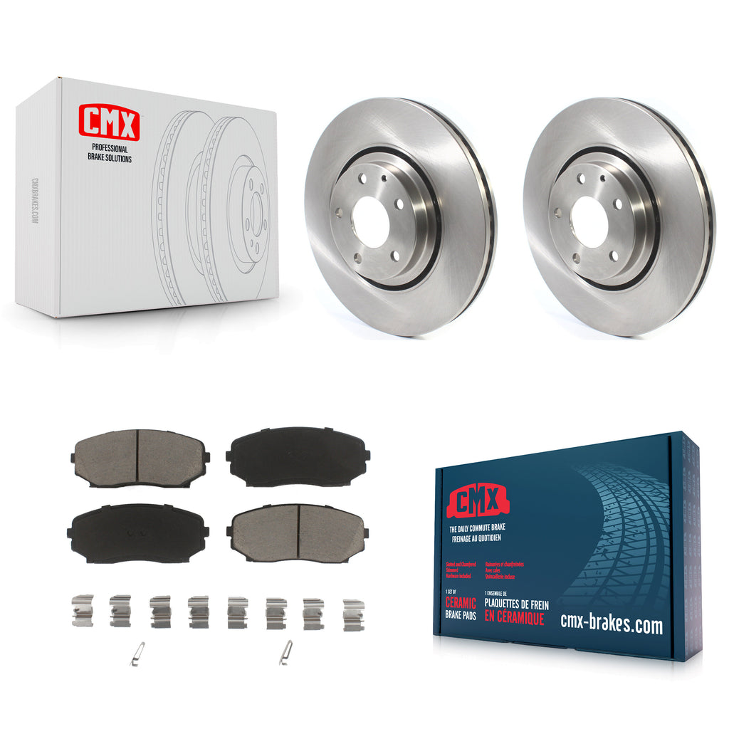 Front Disc Brake Rotors And Ceramic Pads Kit For Mazda CX-5 CX-9