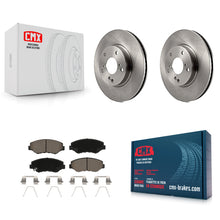 Charger l'image dans la galerie, Front Disc Brake Rotors And Ceramic Pads Kit For Honda Civic