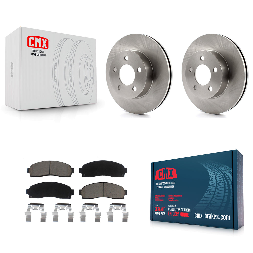 Front Disc Brake Rotors And Ceramic Pads Kit For Ford Ranger Mazda B4000 4WD