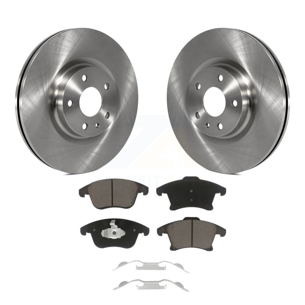 Front Disc Brake Rotors And Ceramic Pads Kit For Ford Fusion Lincoln MKZ