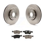 Front Disc Brake Rotors And Ceramic Pads Kit For Mercedes-Benz E550 E500 AWD