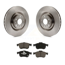 Charger l&#39;image dans la galerie, Front Disc Brake Rotors And Ceramic Pads Kit For 2014-2020 Fiat 500L