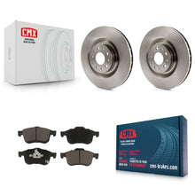 Load image into Gallery viewer, [Front] 2014-2020 Fiat 500L Premium OE Brake Rotors &amp; Ceramic Pads Kit For Max Braking