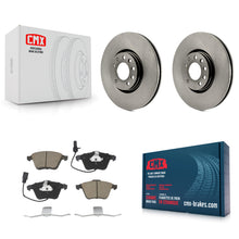 Load image into Gallery viewer, Front Brake Rotors Ceramic Pad Kit For 10-11 Saab 9-3X With 314mm Diameter Rotor