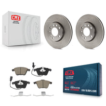 Charger l'image dans la galerie, Front Brake Rotor &amp; Ceramic Pad Kit For 2010 Saab 9-3X With 285mm Diameter