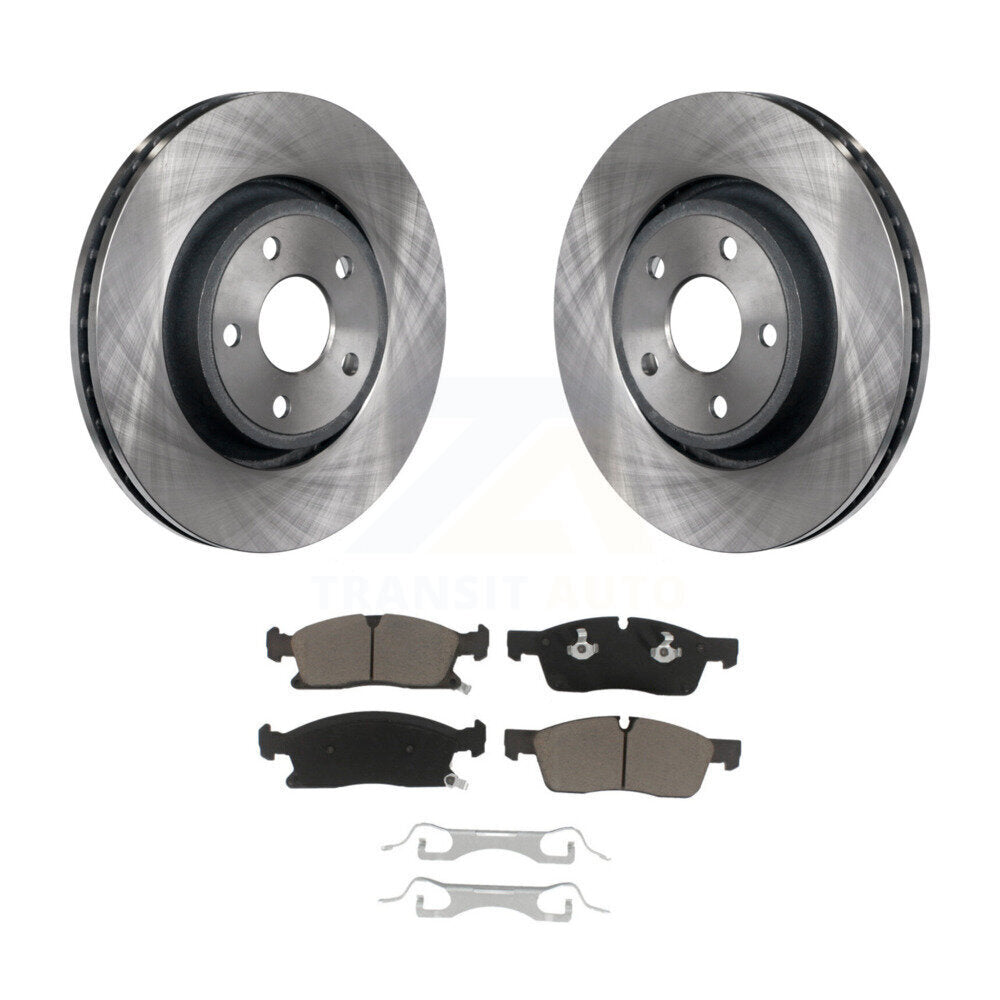 Front Disc Brake Rotors Ceramic Pad Kit For Jeep Grand Cherokee Dodge Durango WK