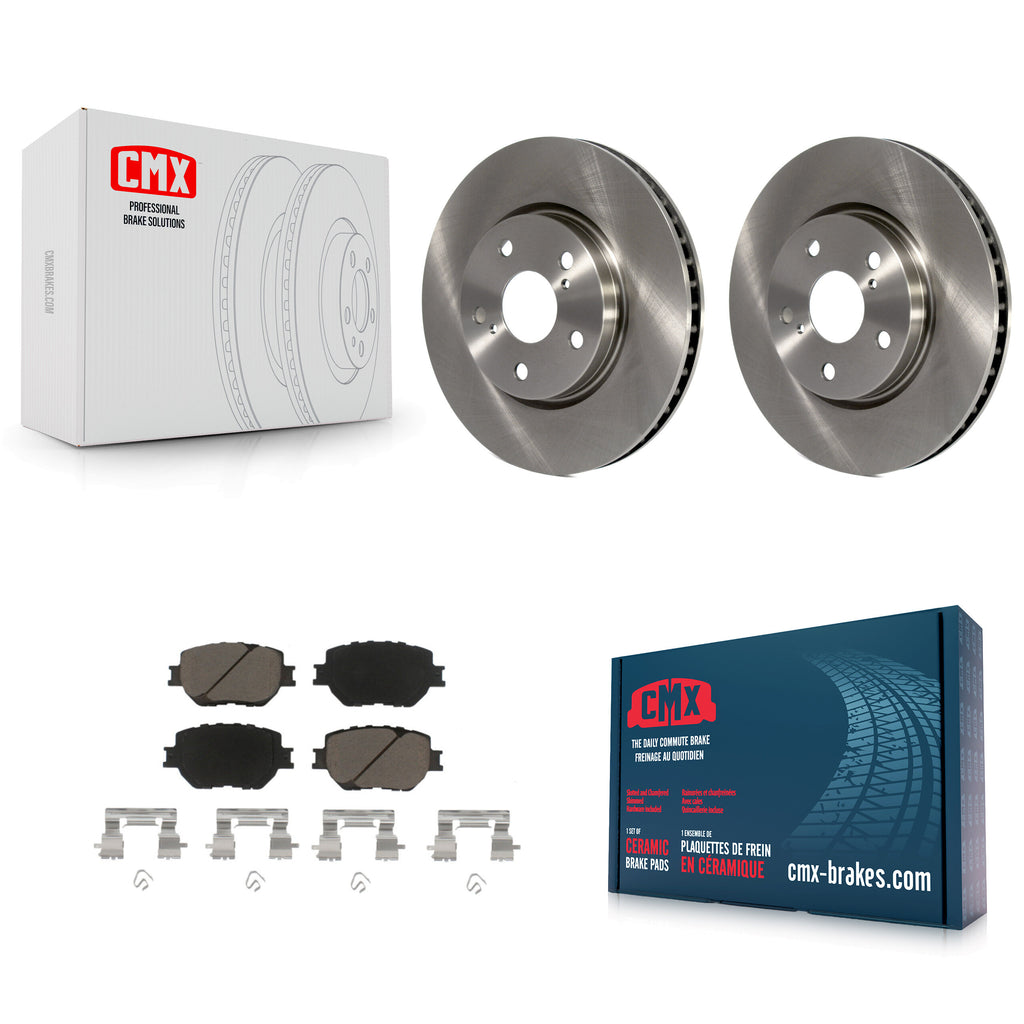 Front Disc Brake Rotors And Ceramic Pads Kit For Lexus IS250