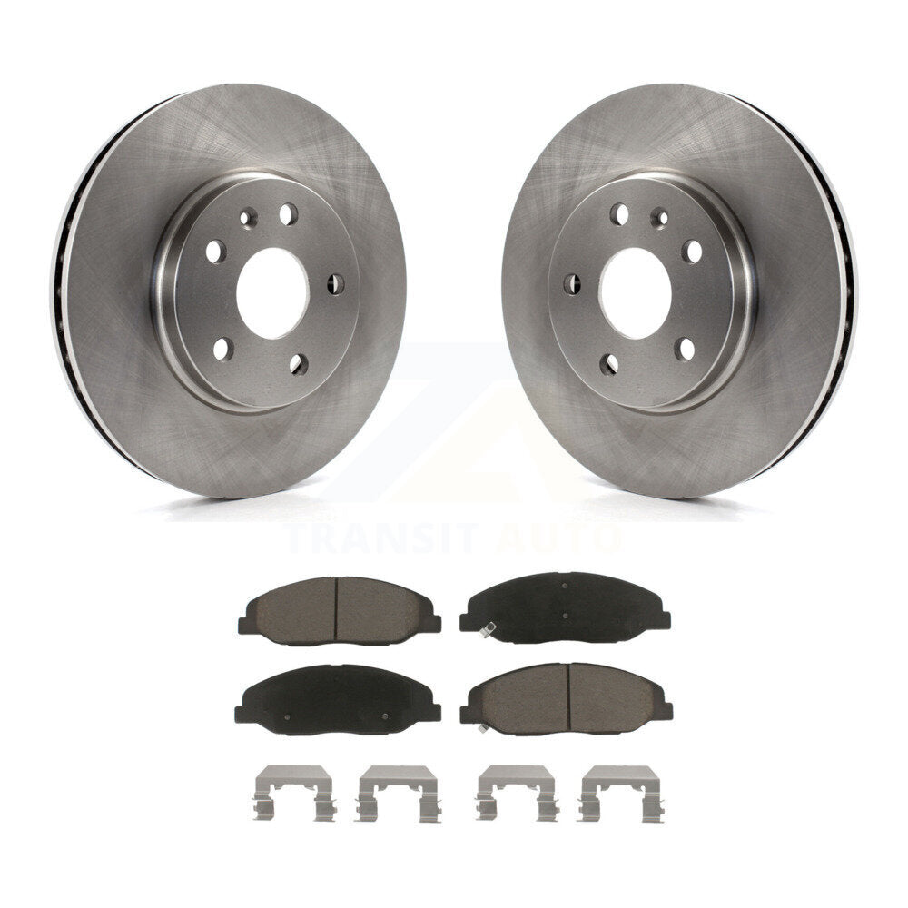 Front Disc Brake Rotors And Ceramic Pads Kit For Cadillac CTS