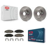 Front Disc Brake Rotors And Ceramic Pads Kit For Cadillac CTS