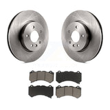 Front Disc Brake Rotors And Ceramic Pads Kit For Cadillac ATS V