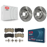 [Front] 2017 Cadillac ATS V Premium OE Brake Rotors & Ceramic Pads Kit For Max Braking