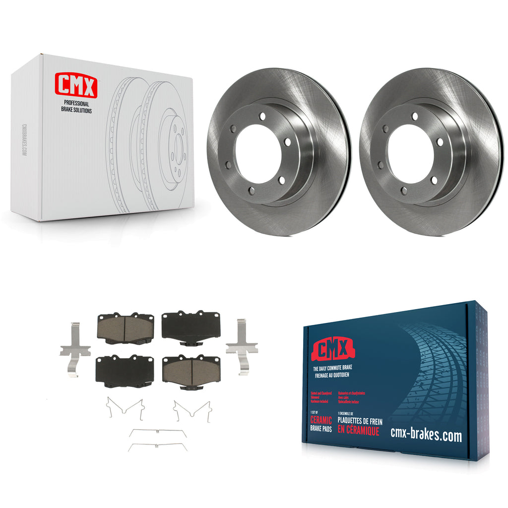 Front Disc Brake Rotors And Ceramic Pads Kit For Toyota 4Runner Tacoma