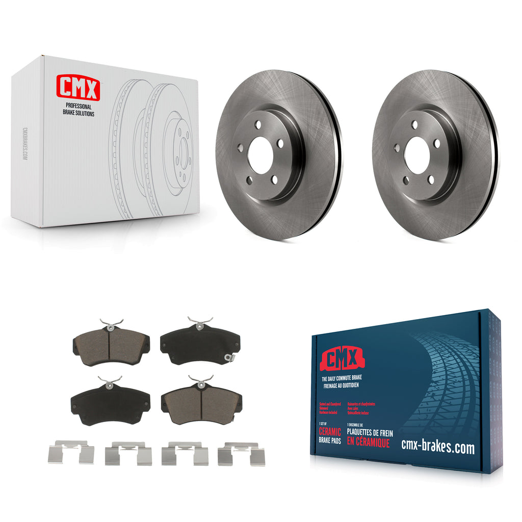 Front Disc Brake Rotors And Ceramic Pads Kit For Chrysler PT Cruiser