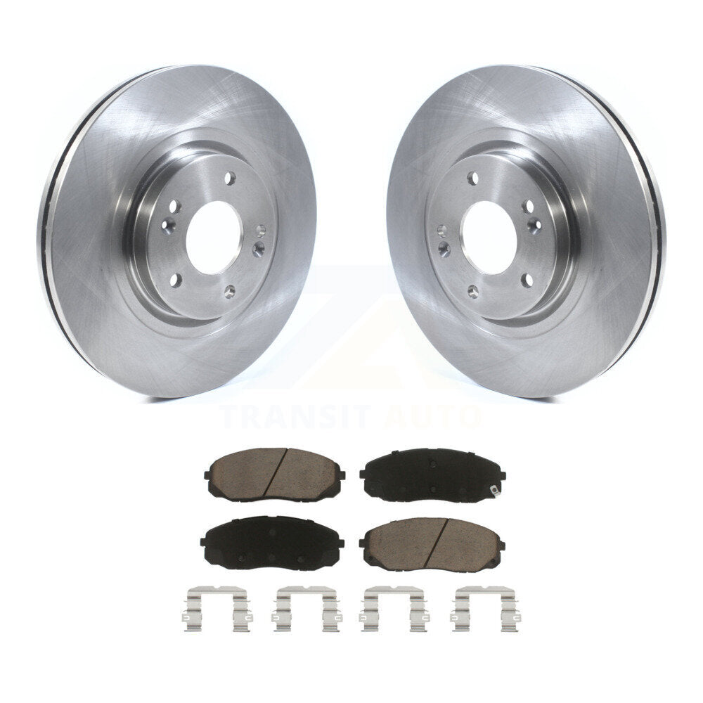 Front Disc Brake Rotors And Ceramic Pads Kit For 2015-2020 Kia Sedona