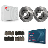 Front Disc Brake Rotors And Ceramic Pads Kit For Land Rover Range Sport