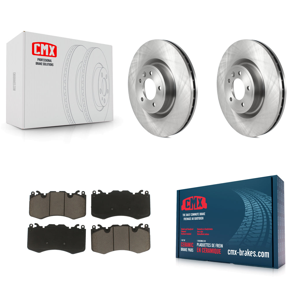 Front Disc Brake Rotors And Ceramic Pads Kit For Land Rover Range Sport