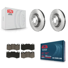 Front Disc Brake Rotors And Ceramic Pads Kit For Land Rover Range Sport
