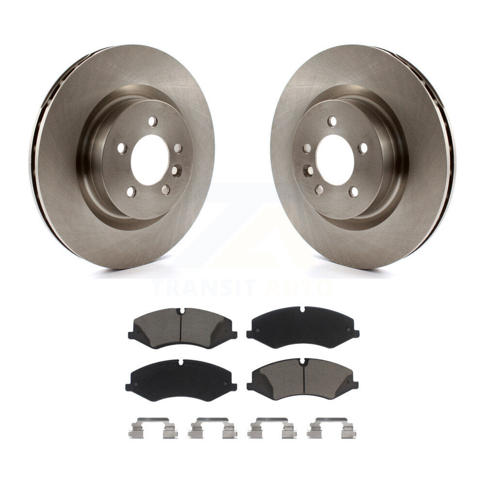 Front Disc Brake Rotors Ceramic Pad Kit For Land Rover Range Sport LR4 Discovery